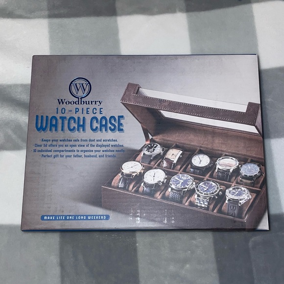 Storage & Organization Woodbury 1 Piece Watch Case Brown Leather